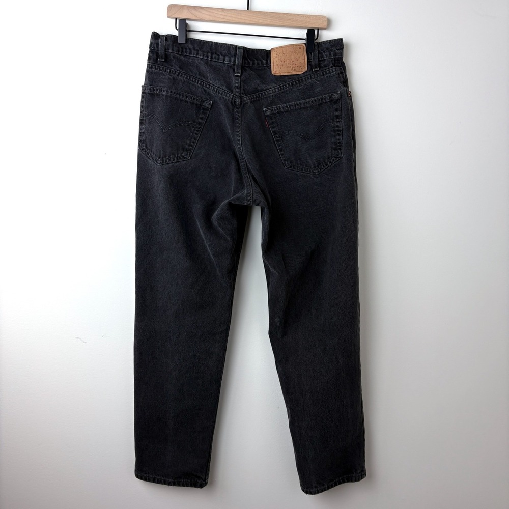 Vintage Levi's 550 Mens 36x32 Black Y2K Skater Baggy 100% Cotton Made in Canada - Picture 5 of 13